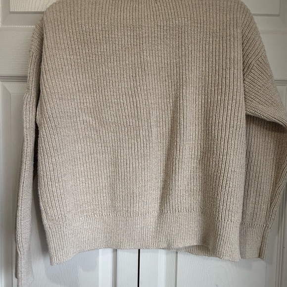 Old Navy Beige Ribbed V-Neck Button Cardigan - Picture 5 of 5